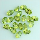 Natural Peridot 6x4mm Faceted  Cut Oval 100 Pieces Calibrated Size  Loose Gemstone