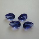 Natural Tanzanite-Calibrated  size 5x7mm Faceted Cut Pear 10 Pieces - AA Color- Loose Gemstone