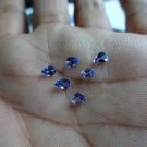Natural Tanzanite-Calibrated  size 4x5mm  Faceted Cut Pear 100 Pieces - AA Color- Loose Gemstone