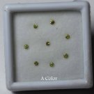 1.5mm Natural Russian Green Demantoid Garnet faceted Cut Round 10 Pieces Lot A Color Loose Gemstone