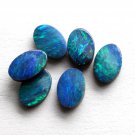 4x6mm Australian Boulder Opal Doublet Cabochon Oval 15 Pieces Lot  Multi Fire Opal Gemstone