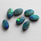 3x5mm Australian Boulder Opal Doublet Cabochon Oval 2 Piece (1 Pair)  Multi Fire Opal Gemstone