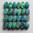 3x5mm Australian Boulder Opal Doublet Cabochon Oval 25 Pieces Lot  Multi Fire Opal Gemstone