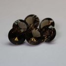 9mmNatural Smoky Quartz Concave Cut Round 50 Pieces Lot   (SI) Top Quality  Loose Gemstone