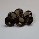 12mmNatural Smoky Quartz Concave Cut Round 75 Pieces Lot    (SI) Top Quality  Loose Gemstone