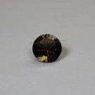 14mmNatural Smoky Quartz Concave Cut Round 1 Piece   (SI) Top Quality  Loose Gemstone