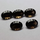 6x8mm Natural Smoky Quartz Concave Cut  Oval 100 Pieces Lot  (SI) Top Quality  Loose Gemstone