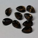 13x18mm Natural Smoky Quartz Concave Cut  Pear 50 Pieces Lot(SI) Top Quality  Loose Gemstone