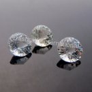 10mmNatural Crystal Quartz Concave Cut Round 5 Pieces Lot Color White Top Quality Loose Gemstone