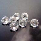 16mmNatural Crystal Quartz Concave Cut Round 1 Piece Color White Top Quality Loose Gemstone