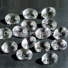 9x11mm  Natural Crystal Quartz Concave Cut  Oval 10 Pieces Lot Top Quality Loose Gemstone