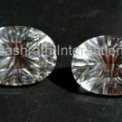 12x16mm  Natural Crystal Quartz Concave Cut  Oval 75 Pieces Lot Top Quality Loose Gemstone