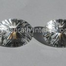 13x18mm  Natural Crystal Quartz Concave Cut  Oval 50 Pieces Lot Top Quality Loose Gemstone