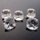 12mm Natural Crystal Quartz Concave Cut Cushion 10 Pieces Lot  Top Quality Loose Gemstone