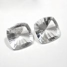 20mm Natural Crystal Quartz Concave Cut Cushion 5 Pieces Lot  Top Quality Loose Gemstone