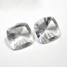 20mm Natural Crystal Quartz Concave Cut Cushion 25 Pieces Lot  Top Quality Loose Gemstone