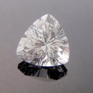 12mm Natural Crystal Quartz Concave Cut Trillion 2 Piece (1 Pair )   Top Quality Loose Gemstone