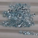 2.5mm Natural Sky Blue Topaz Faceted Cut Round 10 Pieces Lot Blue Color  Top Quality Loose Gemstone