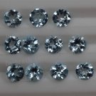 7mmNatural Sky Blue Topaz Faceted Cut Round 25 Pieces Lot Blue Color  Top Quality Loose Gemstone