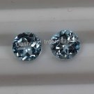 8mmNatural Sky Blue Topaz Faceted Cut Round 1 Piece Blue Color  Top Quality Loose Gemstone