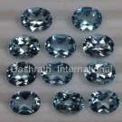 5x3mm Natural Sky Blue Topaz Faceted Cut Oval  2 Piece (1 Pair ) Top Quality Loose Gemstone