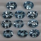 4x6mm  Natural Sky Blue Topaz Faceted Cut Oval  25 Pieces Lot  Top Quality Loose Gemstone