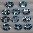 4x6mm  Natural Sky Blue Topaz Faceted Cut Oval  50 Pieces Lot  Top Quality Loose Gemstone