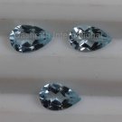 7x10mm Natural Sky Blue Topaz Faceted Cut Pear 5 Pieces Lot  Top Quality Loose Gemstone