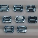 7x5mm Natural Sky Blue Topaz Faceted Cut Octagon 10 Pieces Lot     Top Quality Loose Gemstone