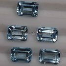 8x10mm  Natural Sky Blue Topaz Faceted Cut Octagon 5 Pieces Lot   Top Quality Loose Gemstone