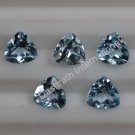 3mm Natural Sky Blue Topaz Faceted Cut Trillion 25 Pieces LotTop Quality Loose Gemstone