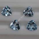 4mm Natural Sky Blue Topaz Faceted Cut Trillion 10 Pieces Lot Top Quality Loose Gemstone