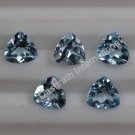 6mm Natural Sky Blue Topaz Faceted Cut Trillion 100 Pieces Lot Top Quality Loose Gemstone