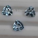 8mm Natural Sky Blue Topaz Faceted Cut Trillion 5 Pieces Lot  Top Quality Loose Gemstone
