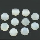 14mm Natural White Moonstone Cabochon Round 10 Pieces Lot  White Color Top Quality Loose Gemstone