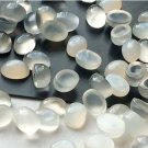 7x9mm Natural White Moonstone Cabochon Oval 50 Pieces Lot  White Color Top Quality Loose Gemstone