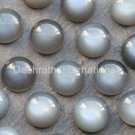 17mm Natural Gray Moonstone Cabochon Round 5 Pieces Lot  Gray Color Top Quality Loose Gemstone