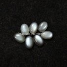 10x12mm Natural Gray Moonstone Cabochon Oval 25 Pieces Lot Gray Color Top Quality Loose Gemstone