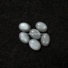 10x14mm Natural Gray Moonstone Cabochon Oval 5 Pieces Lot Gray Color Top Quality Loose Gemstone