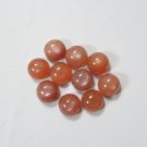 8mm Natural Peach Moonstone Cabochon Round 50 Pieces Lot  Peach Color Top Quality Loose Gemstone