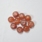 9mm Natural Peach Moonstone Cabochon Round 100 Pieces Lot  Peach Color Top Quality Loose Gemstone