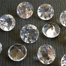 18mm Natural Crystal Quartz Faceted Cut Round 1 Piece  Top Quality Loose Gemstone