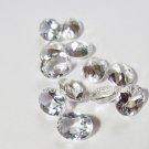 8x6mm  Natural Crystal Quartz Faceted Cut Oval 5 Pieces Lot   Top Quality Loose Gemstone