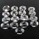20x15mm  Natural Crystal Quartz Faceted Cut Oval 50 Pieces Lot   Top Quality Loose Gemstone
