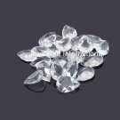 4x6mm Natural Crystal Quartz Faceted Cut Pear 100 Pieces LotTop Quality Loose Gemstone