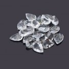 8x6mm Natural Crystal Quartz Faceted Cut Pear 2 Piece (1 Pair ) Top Quality Loose Gemstone