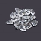 8x6mm Natural Crystal Quartz Faceted Cut Pear 100 Pieces Lot   Top Quality Loose Gemstone