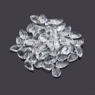 12x8mm Natural Crystal Quartz Faceted Cut Pear 100 Pieces Lot  Top Quality Loose Gemstone
