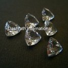 7mm Natural Crystal Quartz Faceted Cut Trillion 75 Pieces Lot    Top Quality Loose Gemstone