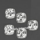11mm Natural Crystal Quartz Faceted Cut  Cushion 1 Piece    Top Quality Loose Gemstone